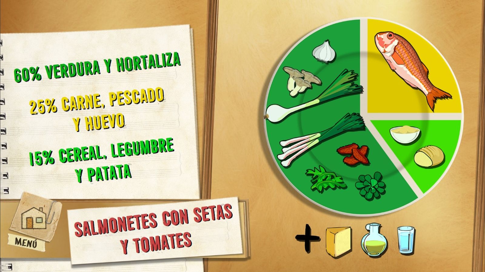 6131 1 Salmonetes con setas y tomates plato