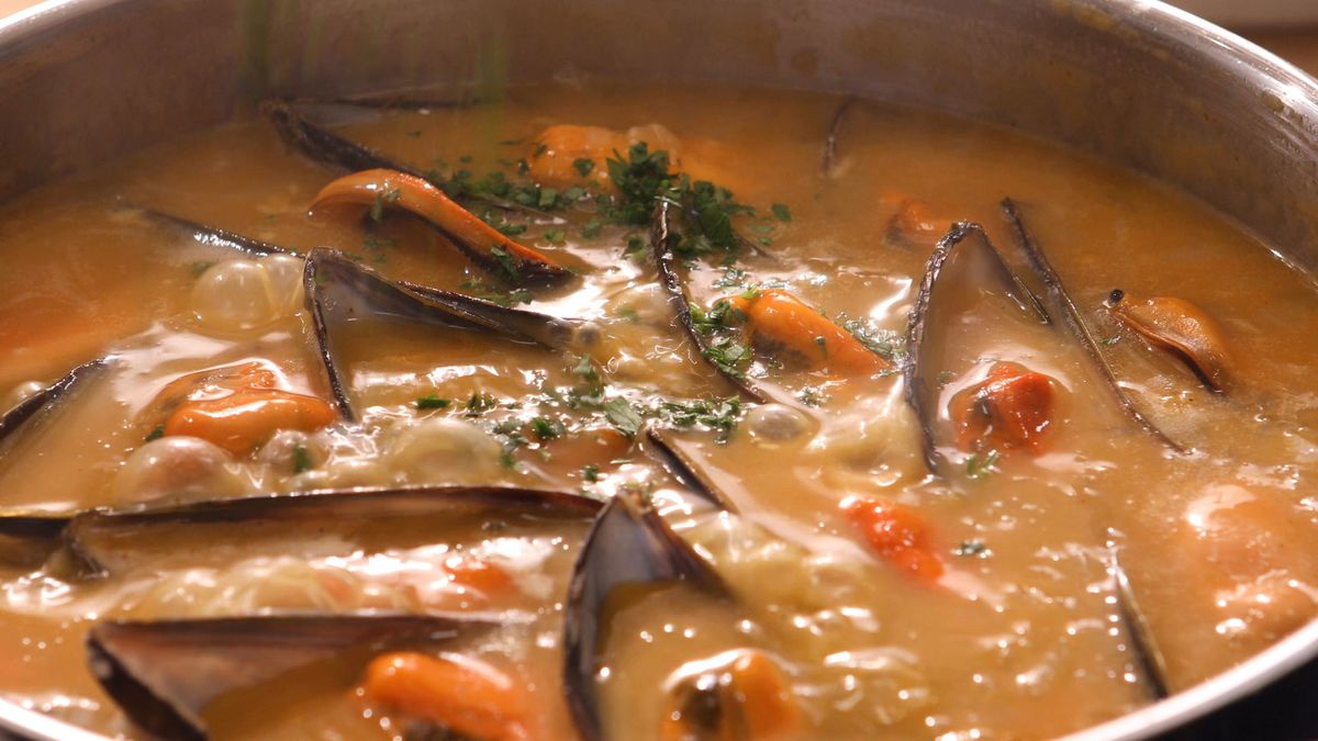 Mejillones a la marinera   Paso 6