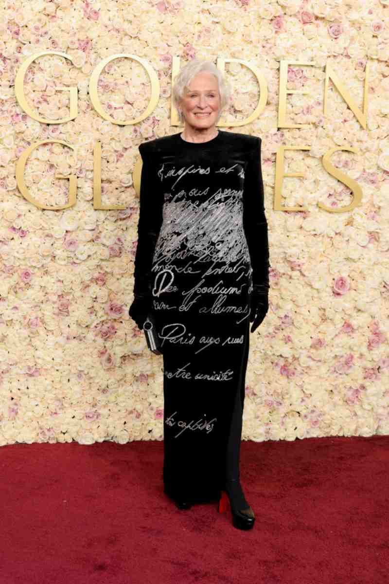 Glenn Close en los Globos de Oro 2025