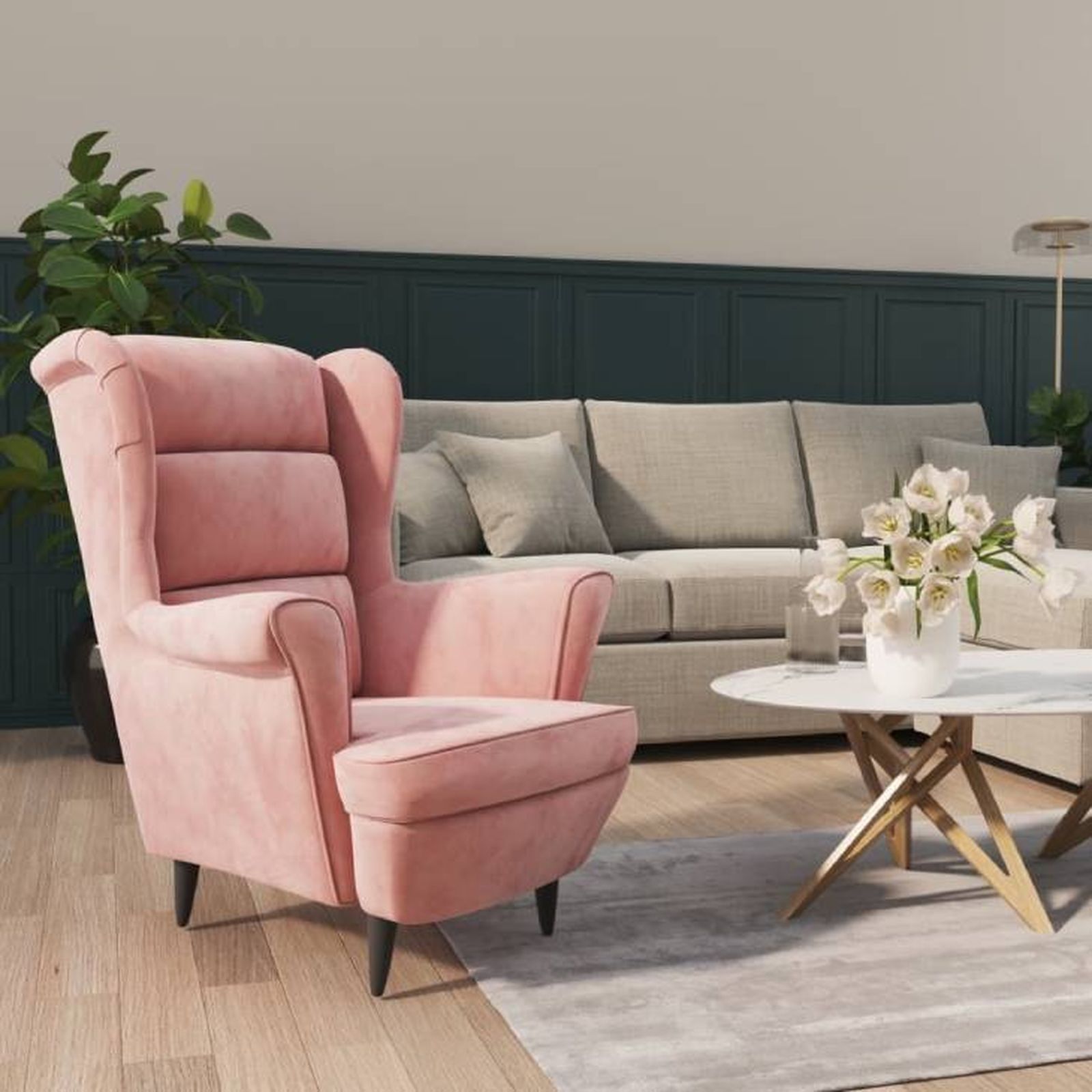 10 sillones orejeros elegantes y modernos para decorar tu hogar 9
