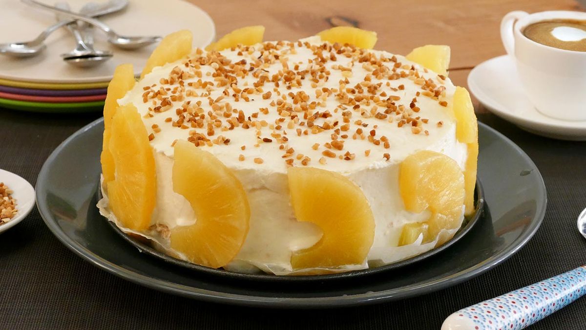 Receta de tarta fría de piña (sin horno)   paso 7