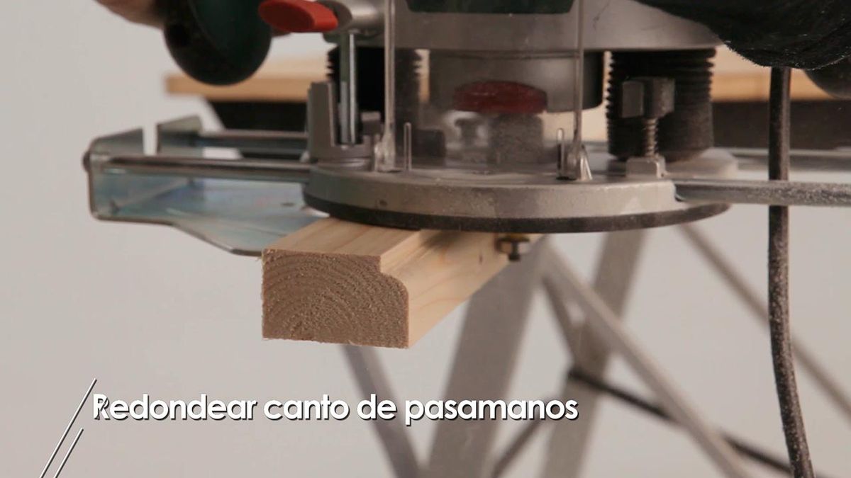 Como redondear el canto de un pasamanos paso 2