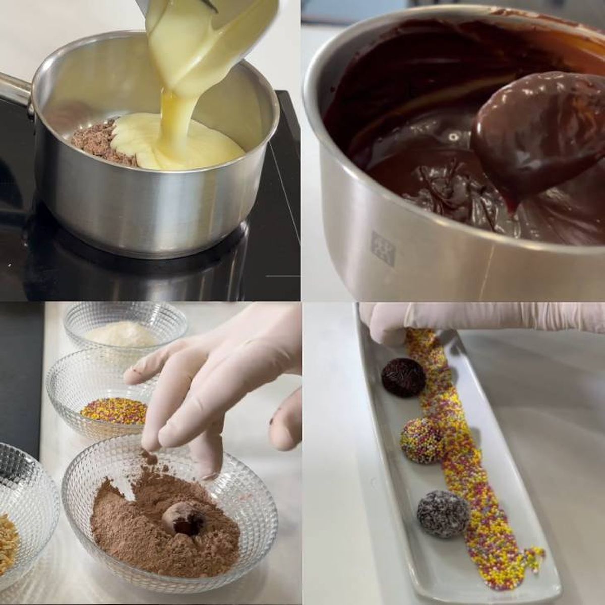 Paso a paso para hacer brigadeiros de chocolate
