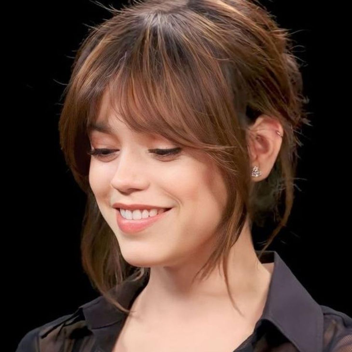 flequillo cortina largo abierto