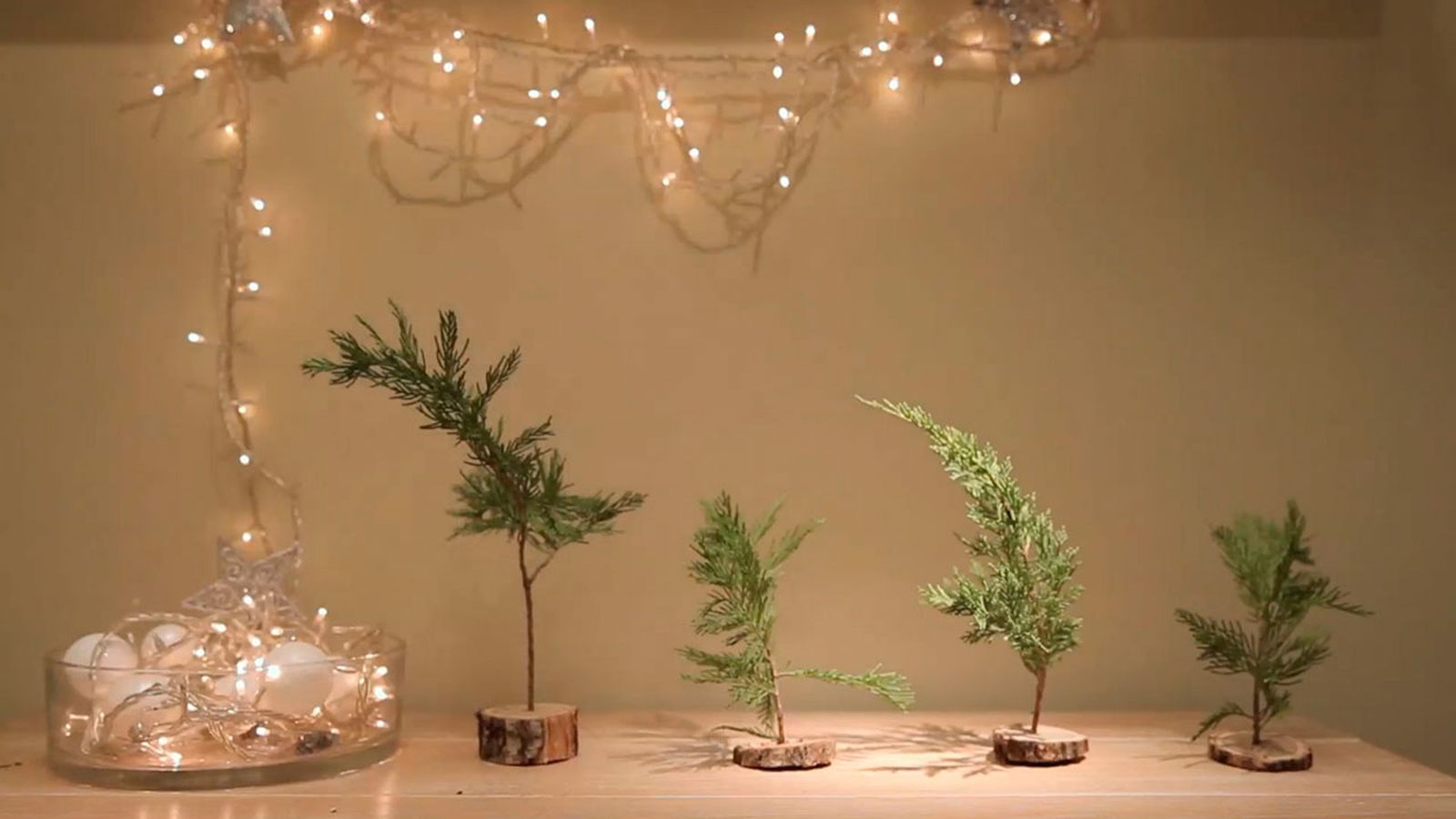 Cómo hacer un mini árbol navideño