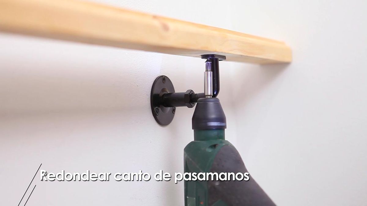 Como redondear el canto de un pasamanos paso 6