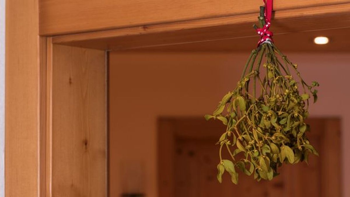 tradicion besarse bajo el muerdago