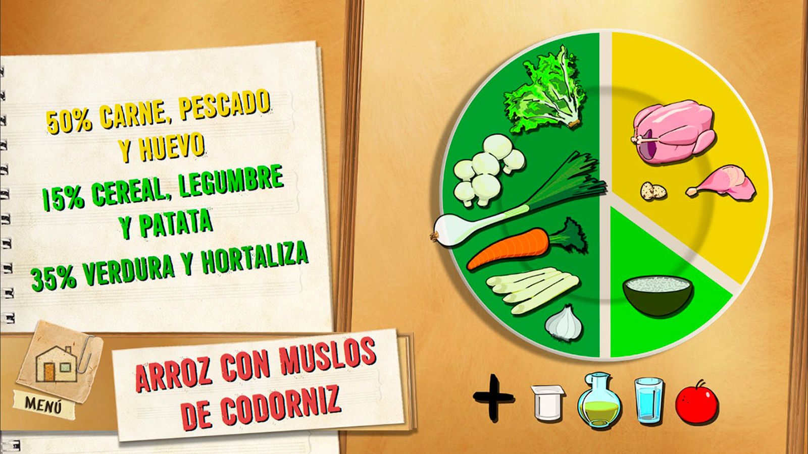 arroz codorniz plato