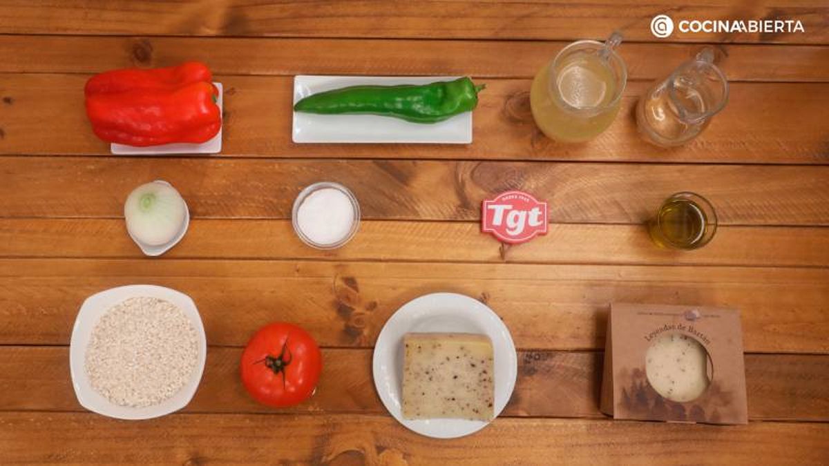 Ingredientes para hacer risotto de queso