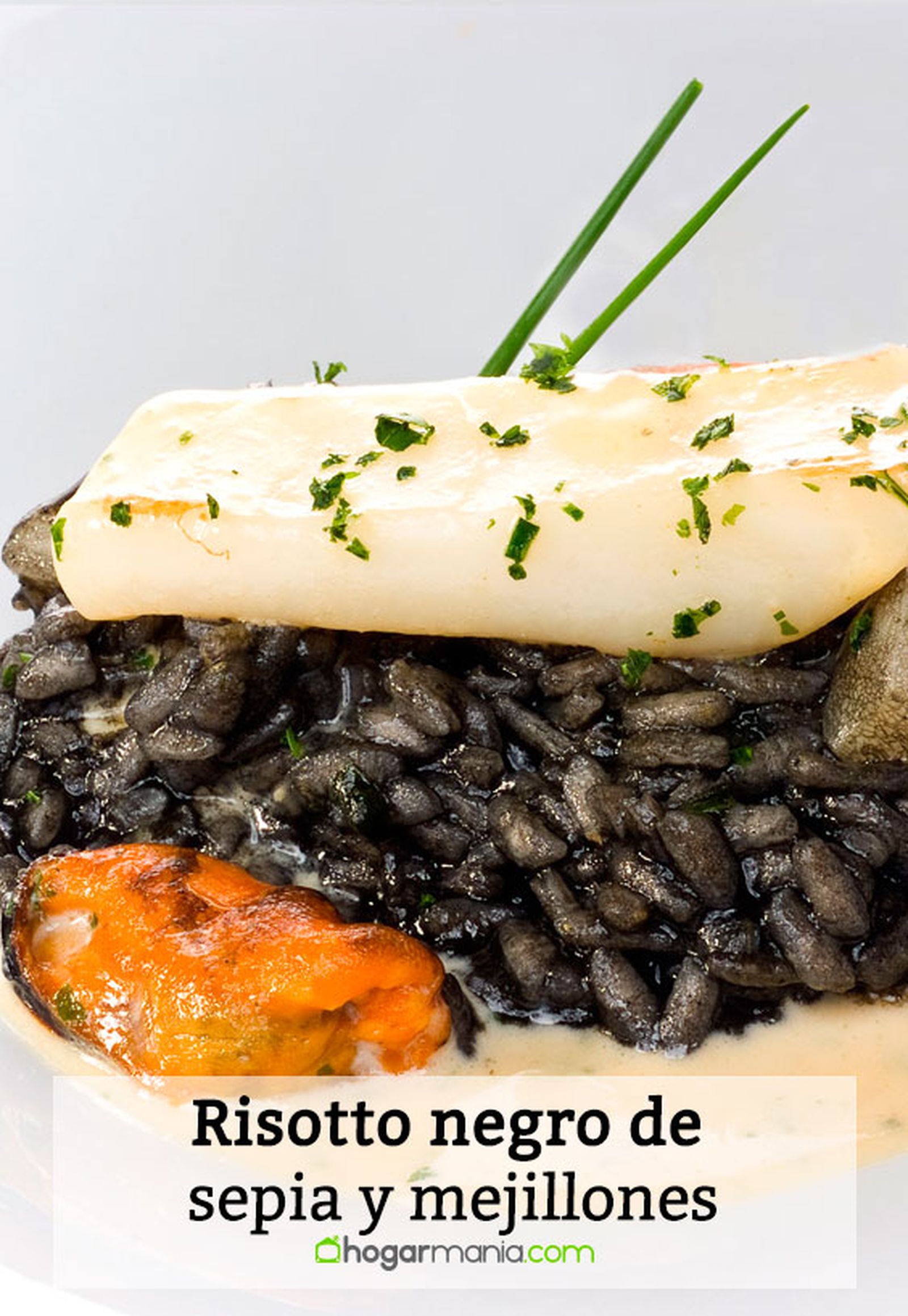 risotto negro sepia mejillones pin