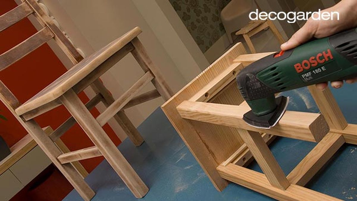 Pintar sillas de madera paso 3