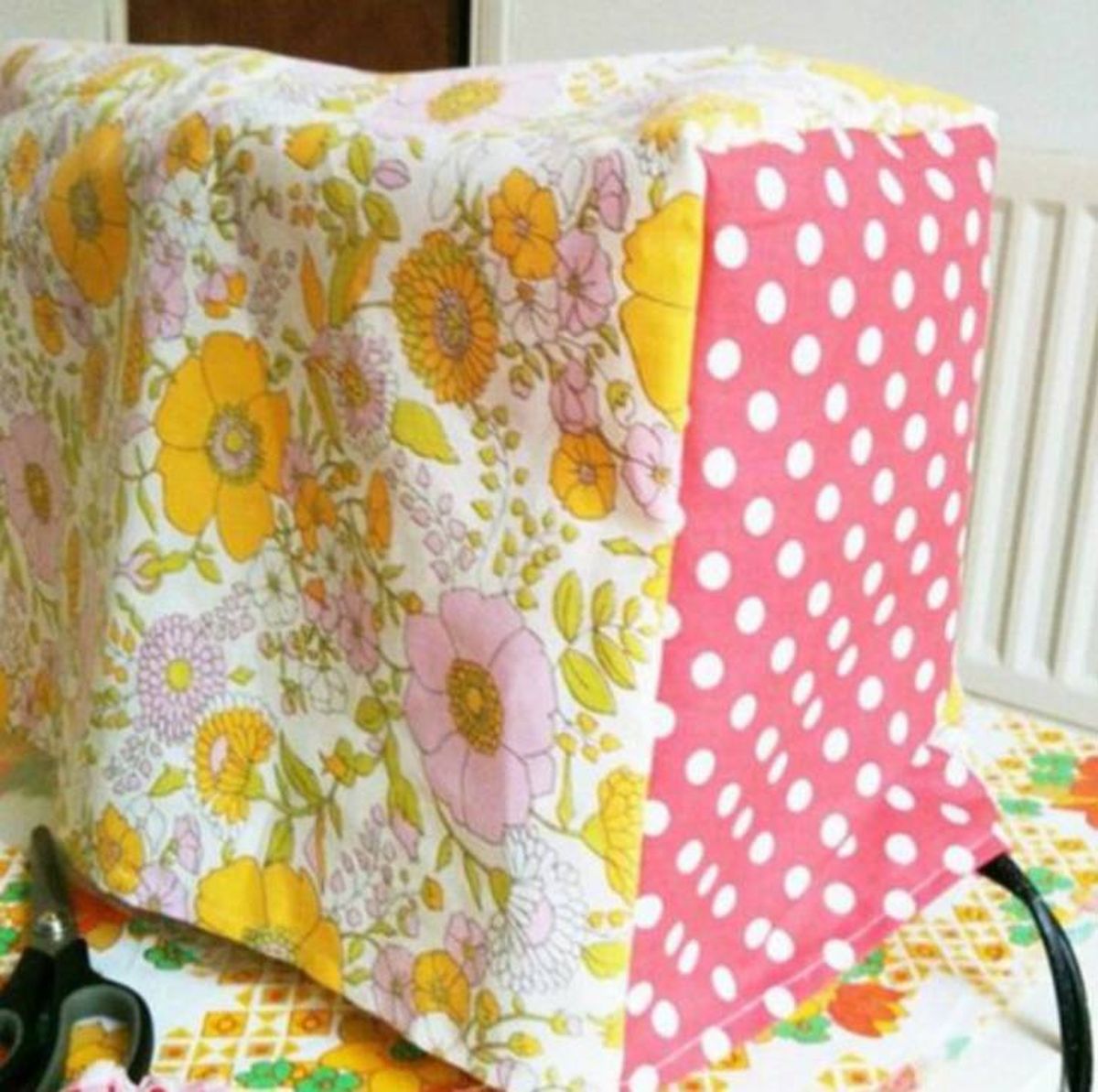 reutilizar sabana vieja tapar maquina pinterest Ideas Creativas y manualidades