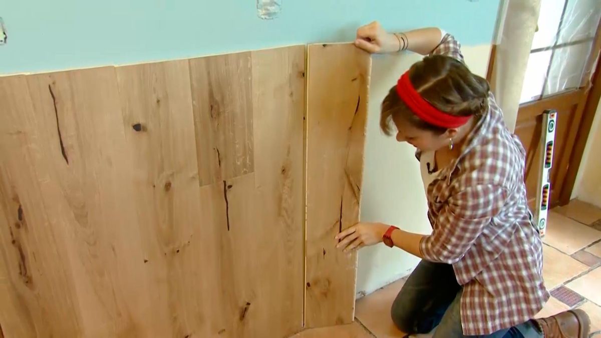 Decogarden 690 decorar pared friso madera roble paso6