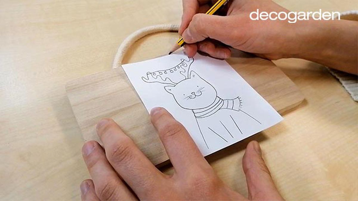 adorno navidad madera kawaii paso 1