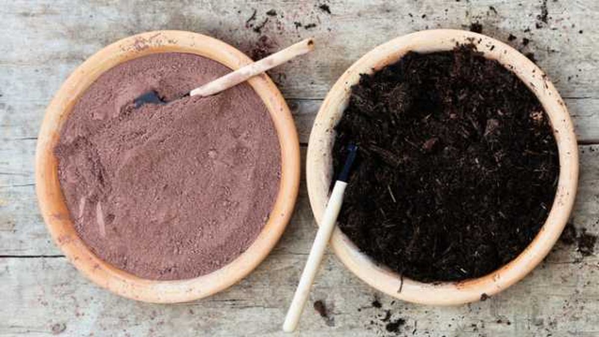 arcilla y sustrato para las bombas de semillas