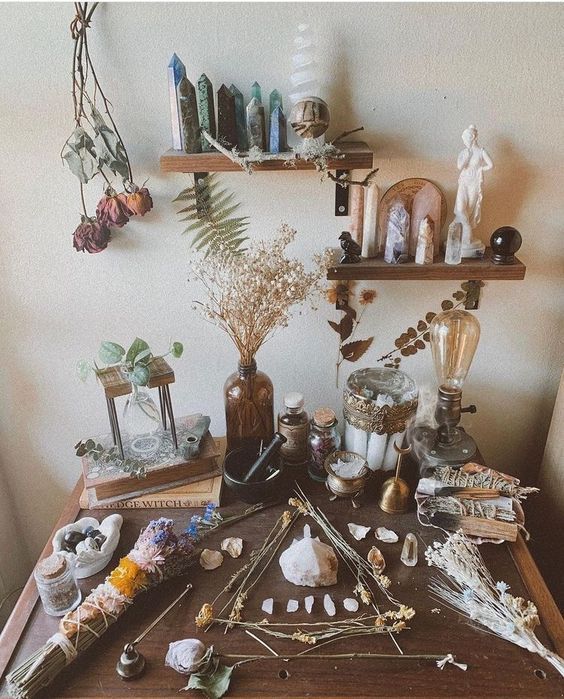 altar pagano plantas
