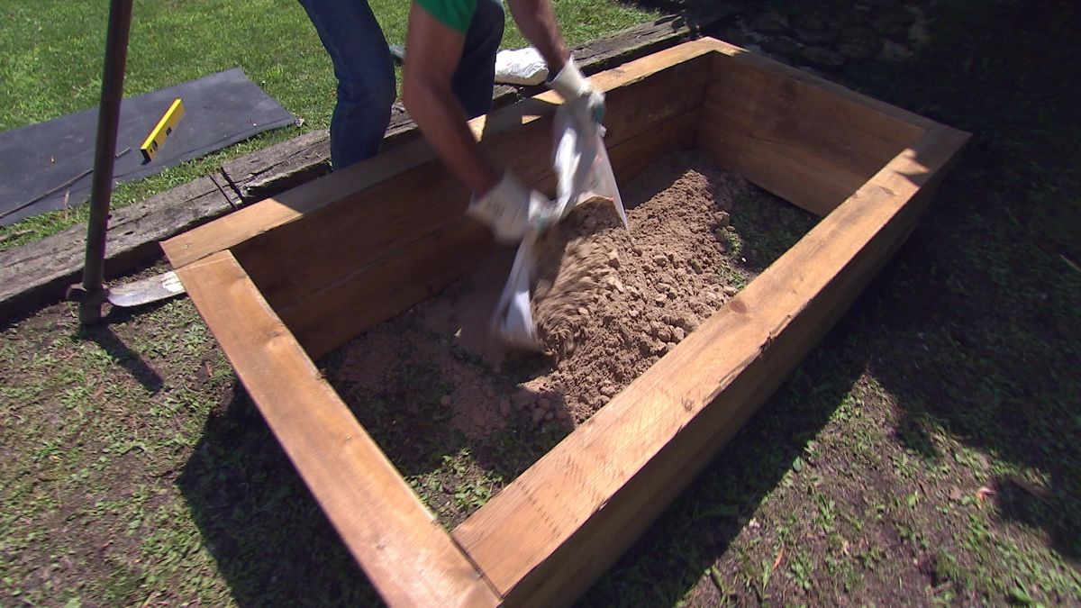 Estanque con traviesas paso 6