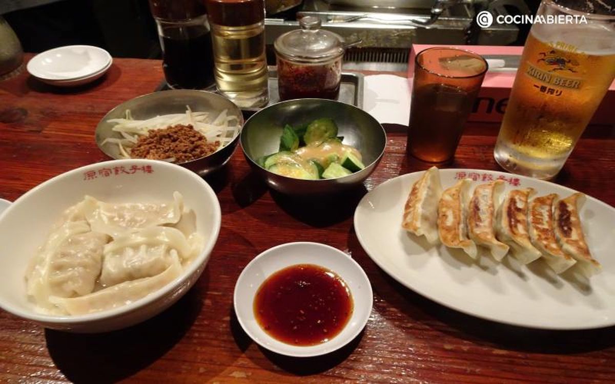 Puedes elegir gyozas al vapor o fritas