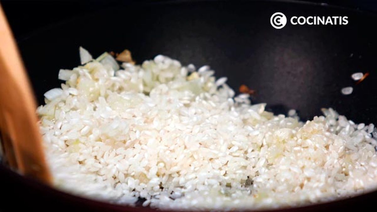 Receta de risotto de bacalao  paso 2