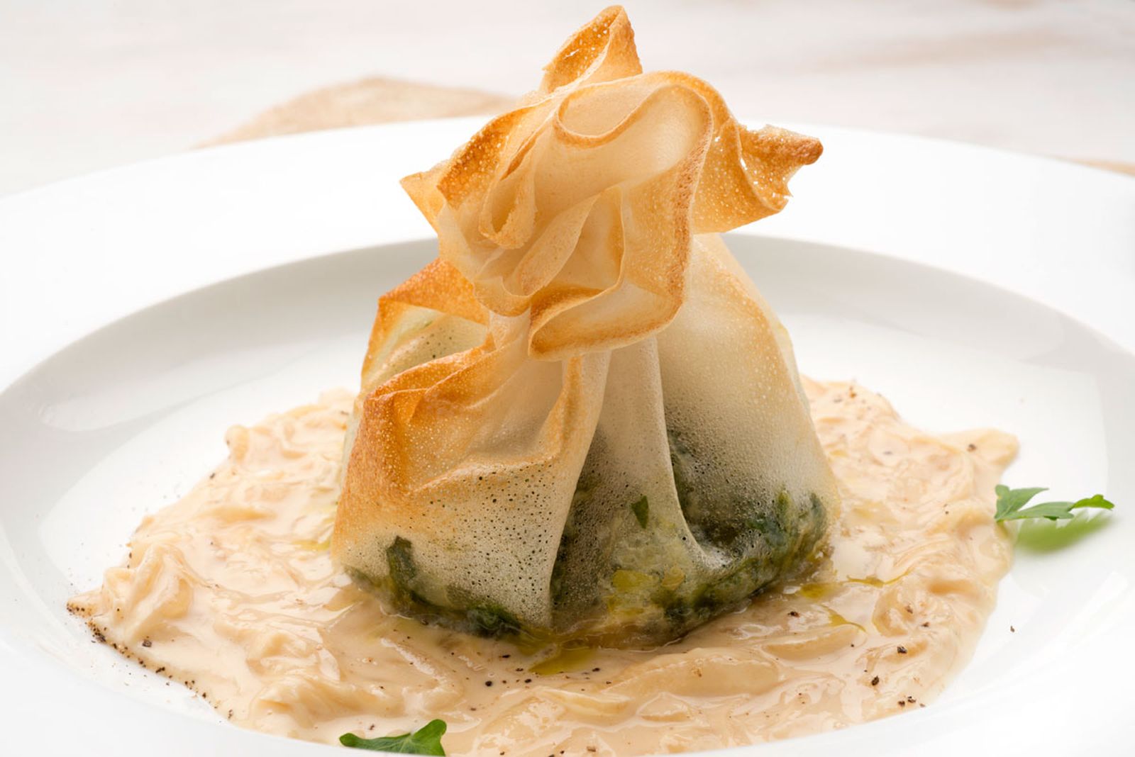 karl5043 saquitos de verdura con salsa de leche xl