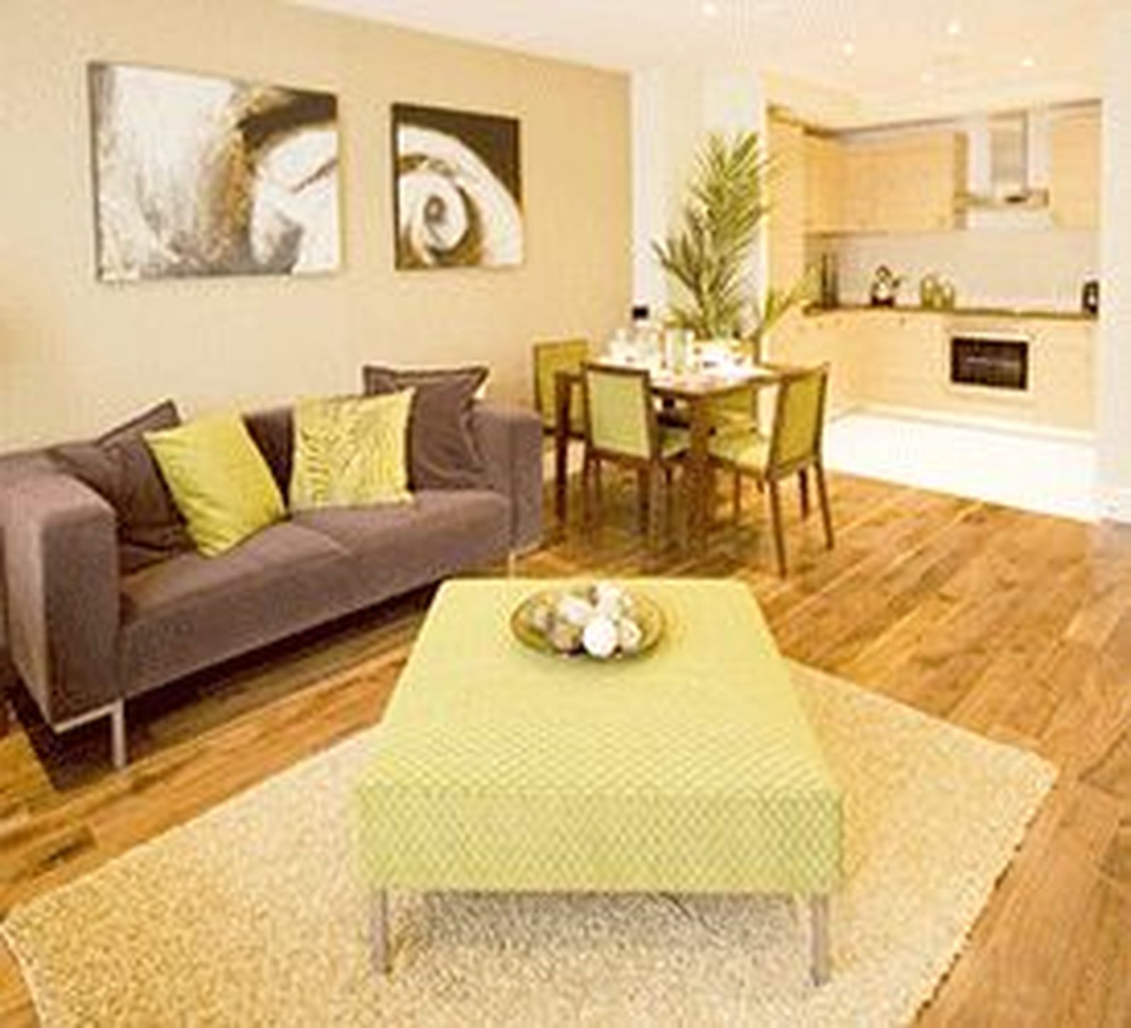 sofa marron verde 1