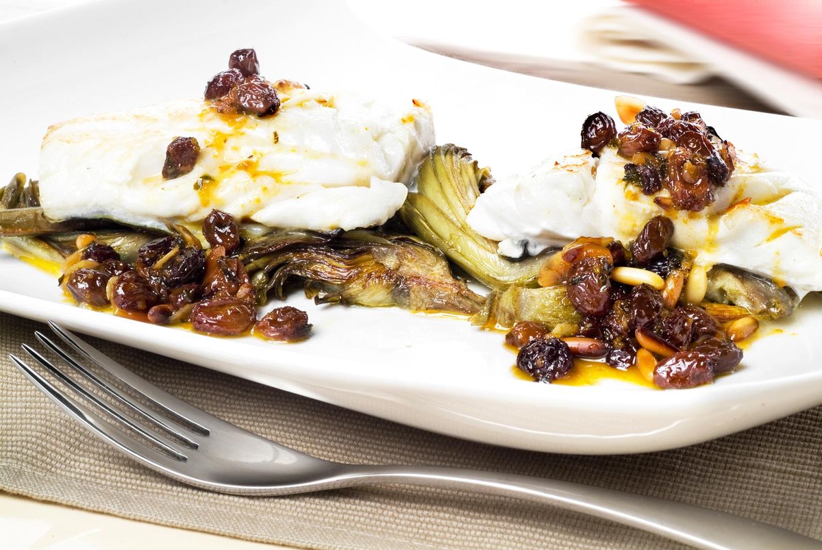 BACALAO CON MIEL Y FRUTOS SECOS xl