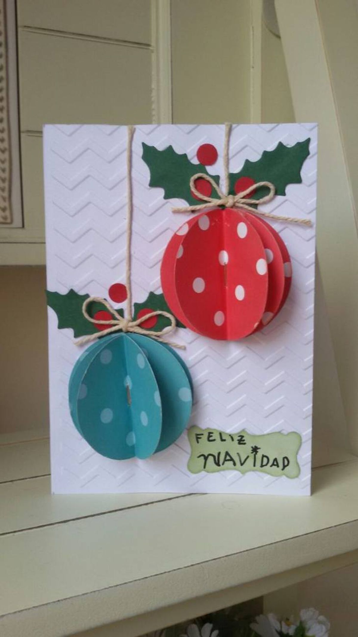 tarjeta navidad hecha a mano relieve pinterest