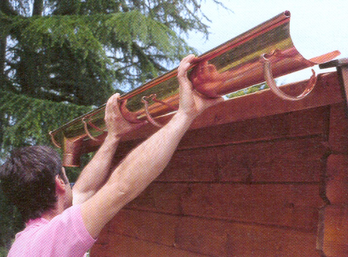 Instalación de un canalón paso 6