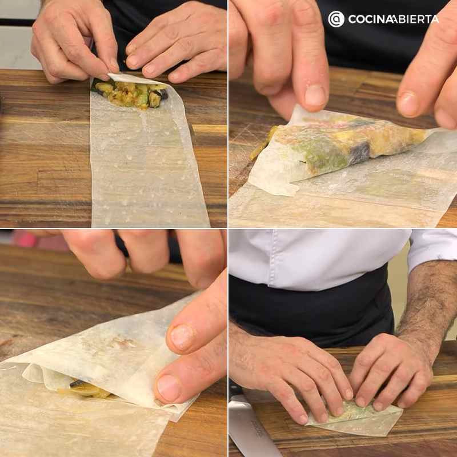 Paso a paso para rellenar las samosas