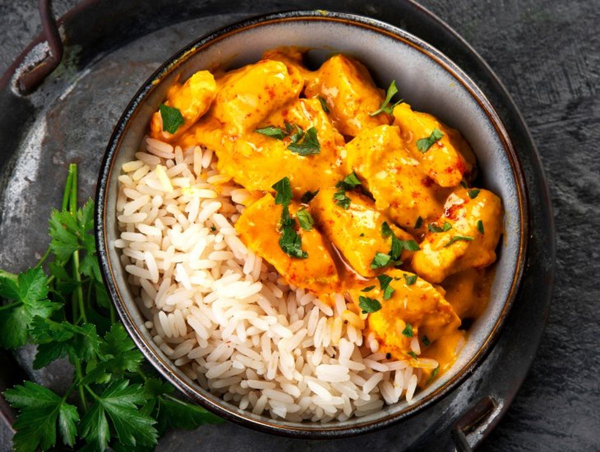 pollo curry mango aroz basmati