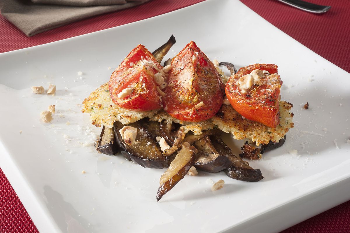 CABI0057 Amaia Tortitas de cuscus con berenjena y tomate asado xl