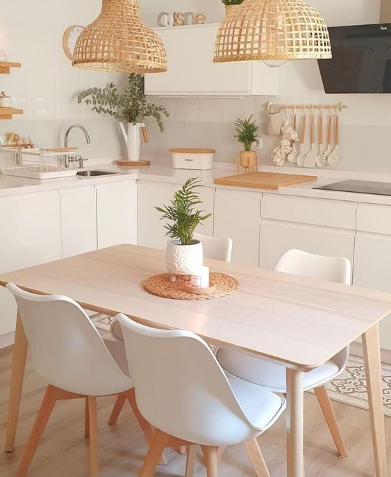 cocina blanca madera madera complementos 2