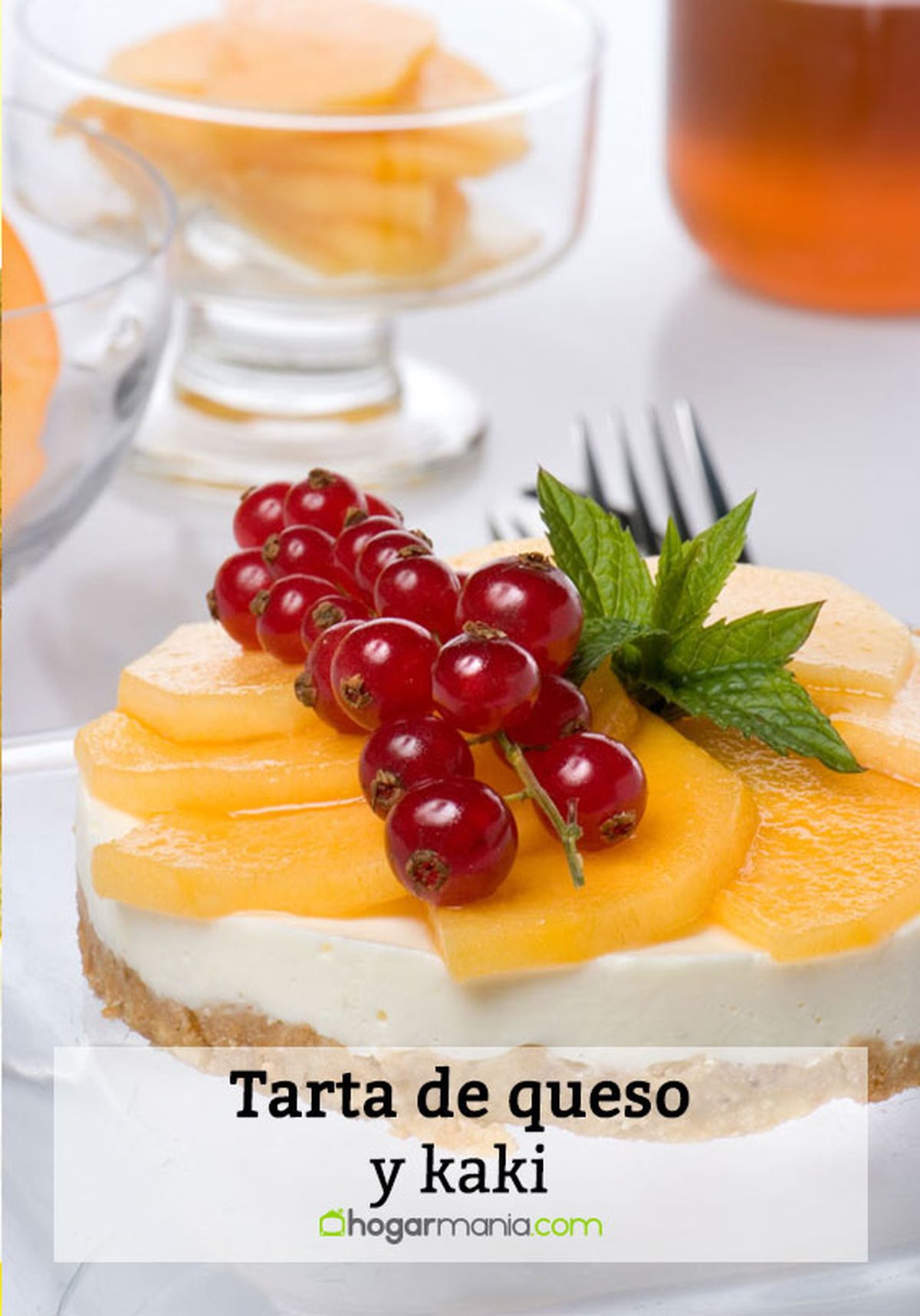 tarta de queso y kakis pin
