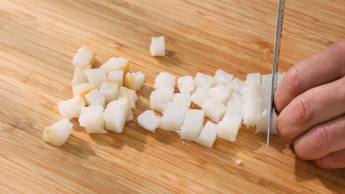 Empedrado de alubias y bacalao   Paso 3