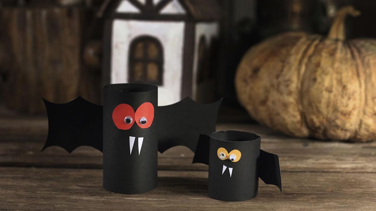 Cómo hacer murciélagos de cartulina 2