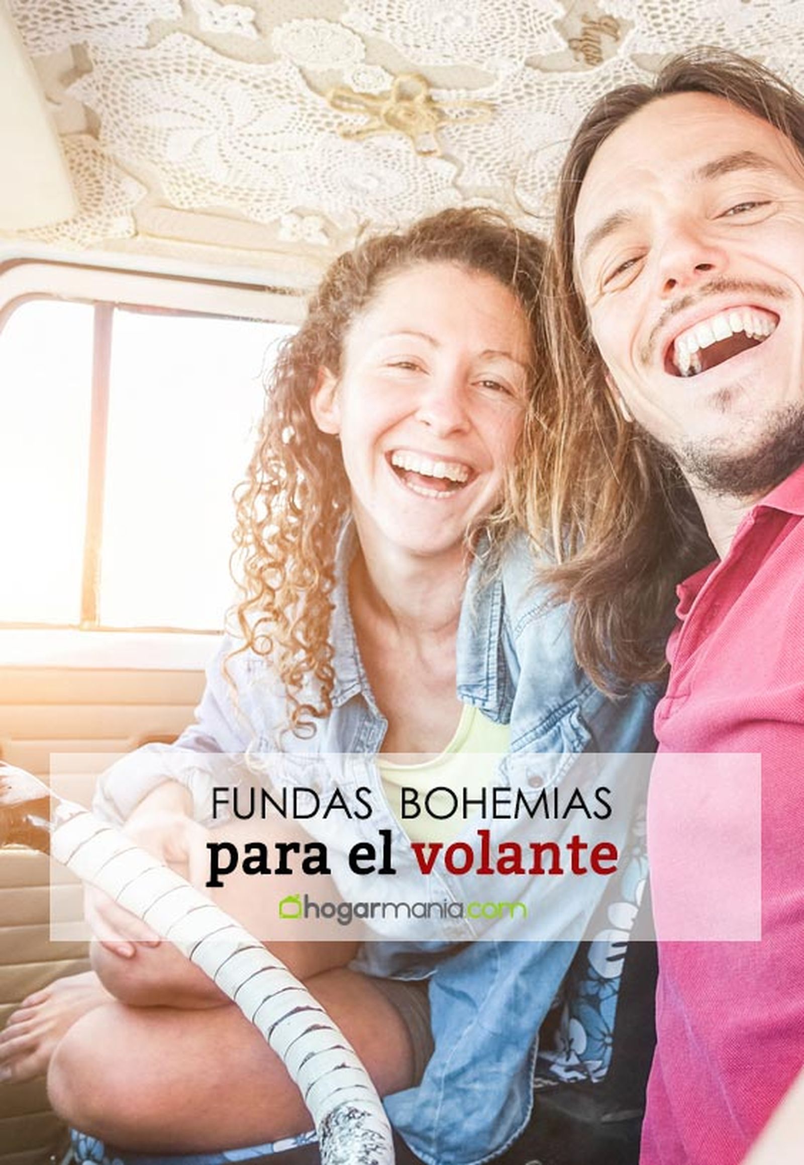 fundas bohemias volante coche pin