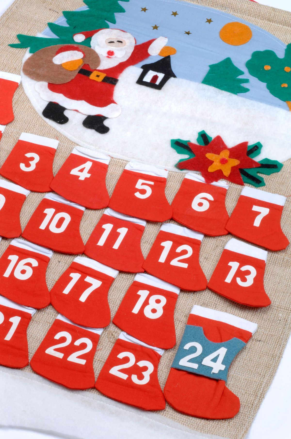 Ideas para el calendario de adviento calcetines