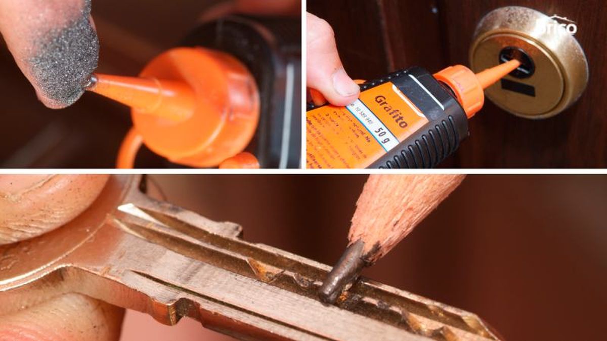 Pasos para engrasar cerradras con grafito