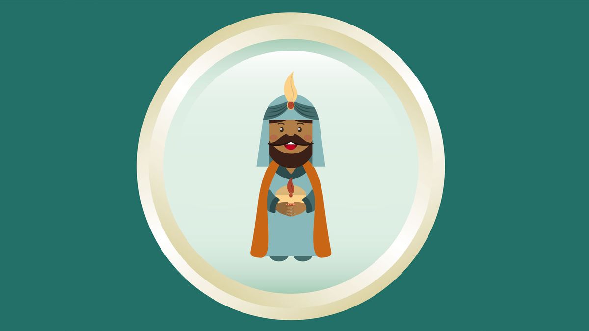 Posavasos Reyes Magos Baltasar