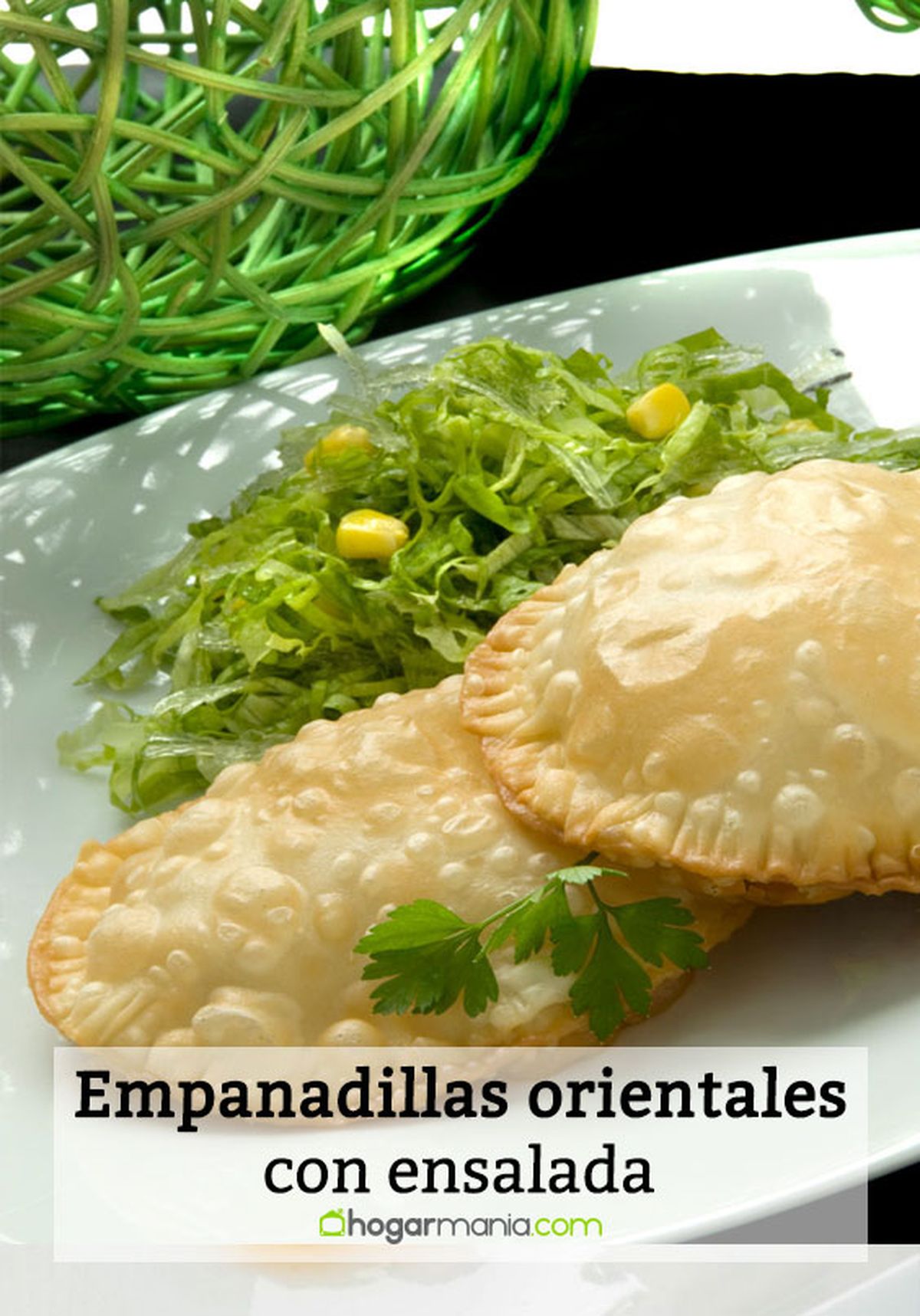 empanadillas orientales con ensalada pin