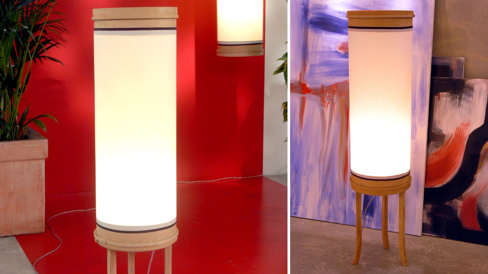 Lámpara de papel pergamino