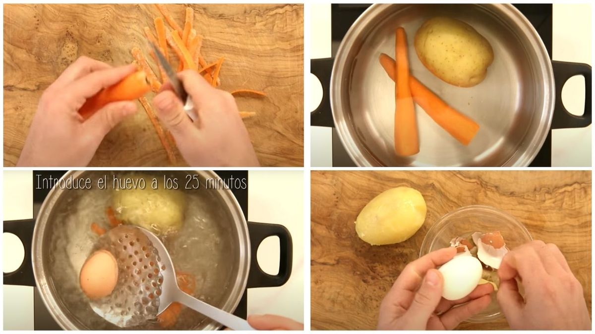 ensaladilla rusa paso a paso