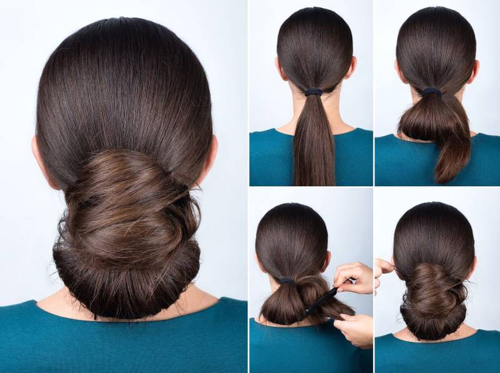 Peinado de moño bajo ideal para novias
