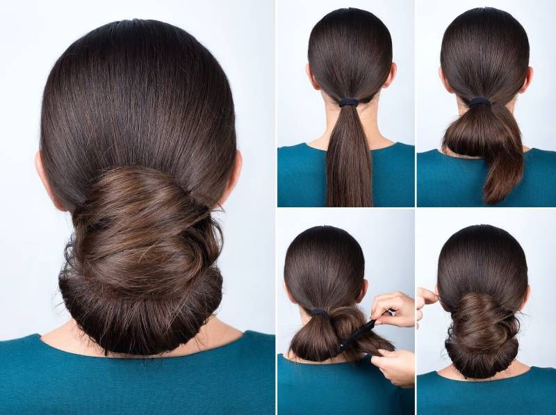 Peinado de moño bajo ideal para novias