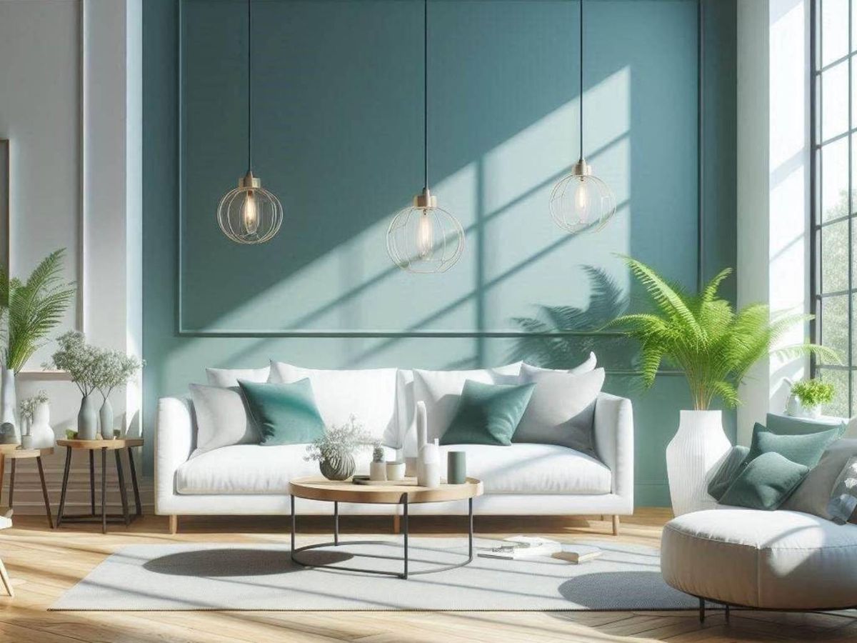 Wall Art pintura turquesa.