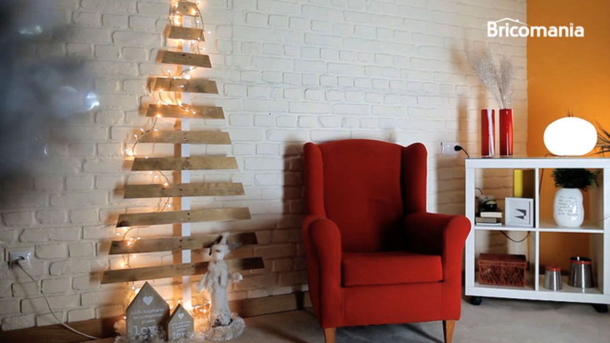 árbol de navidad con palets principal