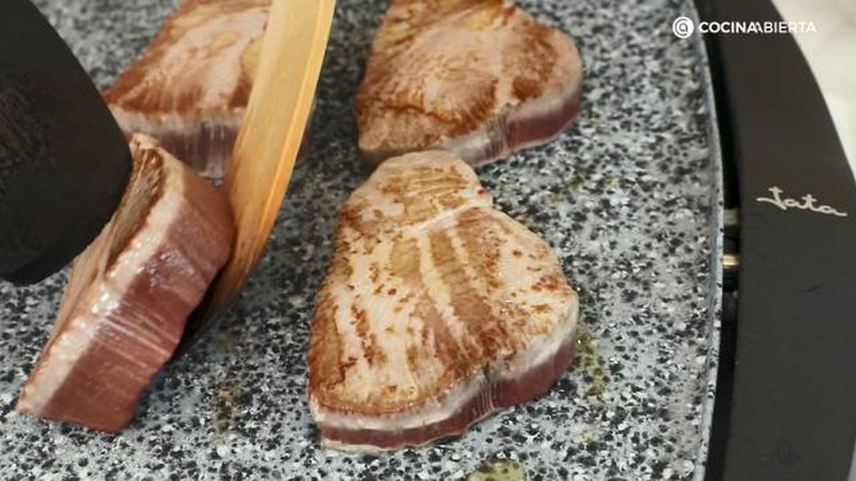 JATA Atun plancha verduras paso 2