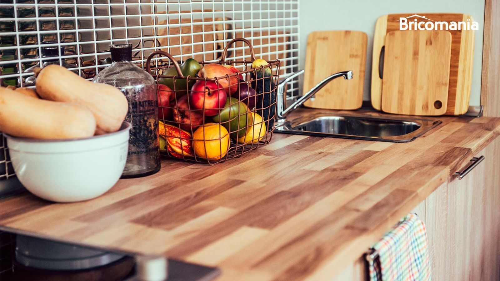 Instalar encimera de cocina de madera