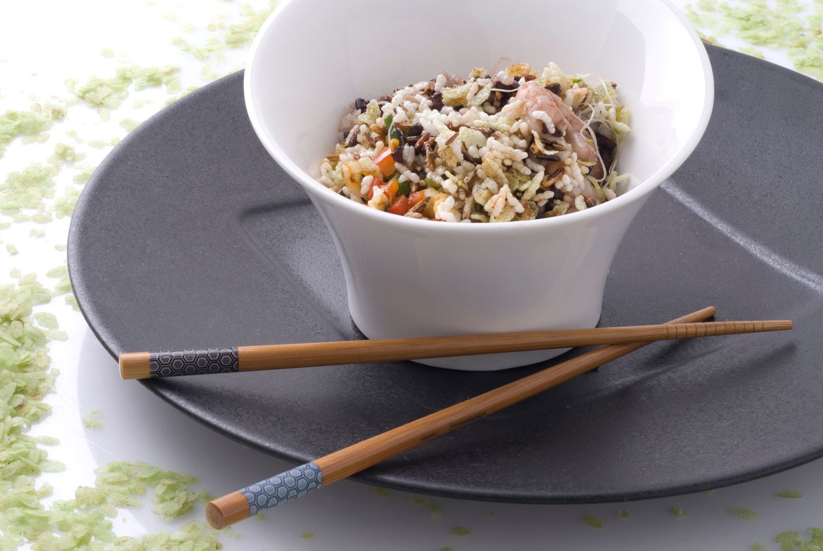 arroz de colores con salsa agridulce xl