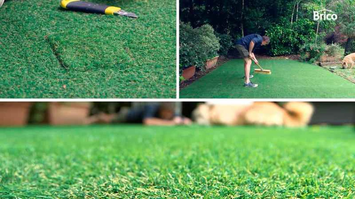 Peina el césped para aumentar su volumen.